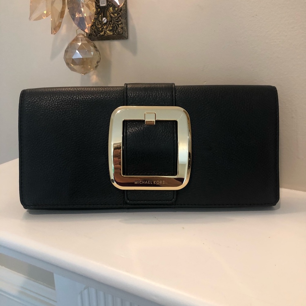 Michael Kors black clutch